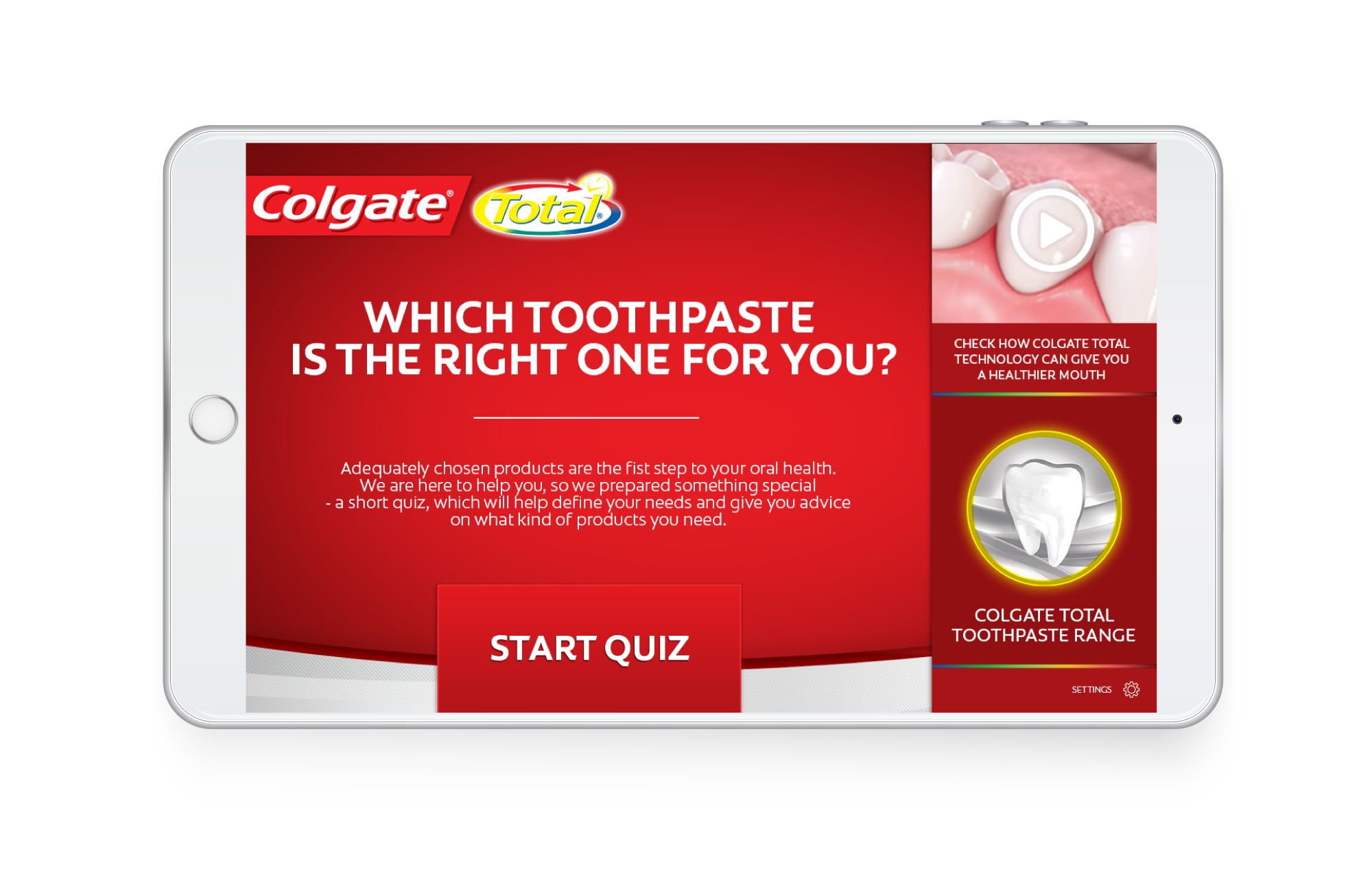 aplikacja mobilna Colgate