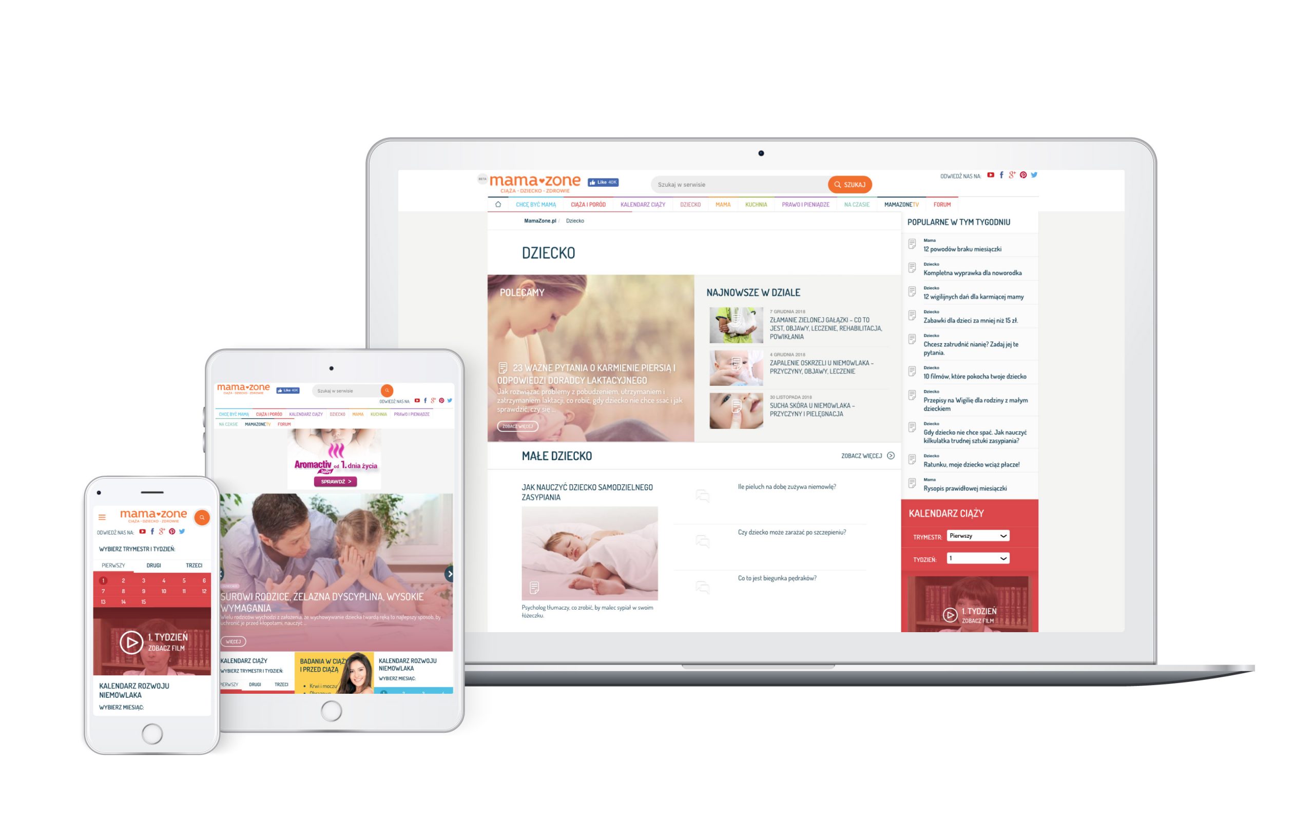 portal internetowy Mamazone